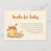 Boeken Voor Baby Honing en Bijen Baby shower Informatiekaartje (Voorkant)