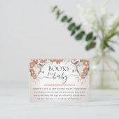 Boeken voor Baby in Bloom Shower Genderneutraal Informatiekaartje (Staand voorkant)