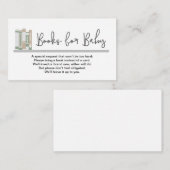 Boeken voor Baby in plaats van Kaart Genderneutraa (Voorkant / Achterkant)