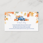 Boeken voor Baby Insert Blue Truck & Little Pumpki Informatiekaartje (Voorkant)