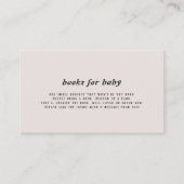 Boeken voor Baby Insert Kaart (Voorkant)