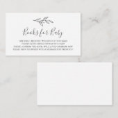 Boeken voor Baby-insteekkaart Informatiekaartje (Voorkant / Achterkant)