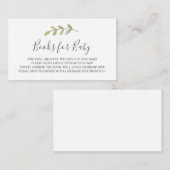 Boeken voor Baby-invoegkaart Informatiekaartje (Voorkant / Achterkant)