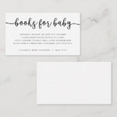 Boeken voor Baby-invoegkaart Informatiekaartje (Voorkant / Achterkant)