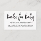 Boeken voor Baby-invoegkaart Informatiekaartje (Voorkant)