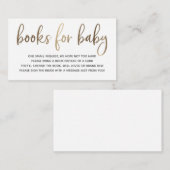 Boeken voor Baby-invoegkaart Informatiekaartje (Voorkant / Achterkant)