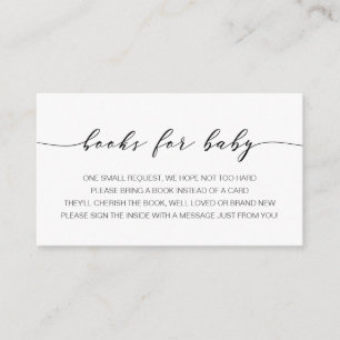 Boeken voor Baby-invoegkaart Informatiekaartje