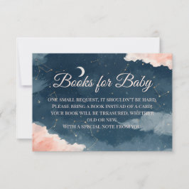 Boeken voor baby-inzet | Sterrenbeeld waterverf Bedankkaart