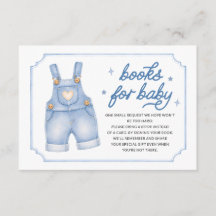 Boeken voor baby jeans overall baby shower