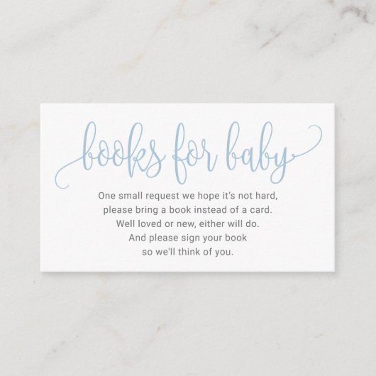 Boeken voor Baby Kaart (Voorkant)