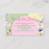 Boeken voor Baby Kaart Baby shower Flat Note Kaart Visitekaartje (Voorkant)