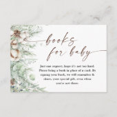 Boeken voor Baby Kaart | Baby shower in de winter (Voorkant)