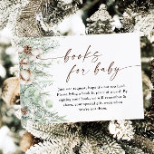 Boeken voor Baby Kaart | Baby shower in de winter