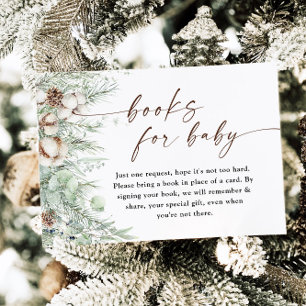 Boeken voor Baby Kaart   Baby shower in de winter