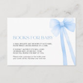 Boeken voor Baby Kaart Blue Bow (Voorkant)