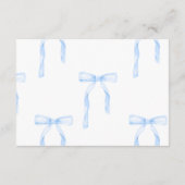 Boeken voor Baby Kaart Blue Bow (Achterkant)