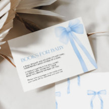 Boeken voor Baby Kaart Blue Bow