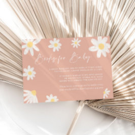 Boeken voor Baby Kaart Blush Daisy Pink Notitiekaartje