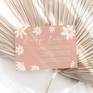 Boeken voor Baby Kaart Blush Daisy Pink Notitiekaartje
