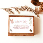 Boeken voor Baby Kaart | Boho Meisje Baby shower