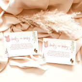 Boeken voor Baby Kaart | Boho Meisje Baby shower