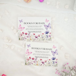 Boeken voor Baby Kaart Butterfly Floral Notitiekaartje