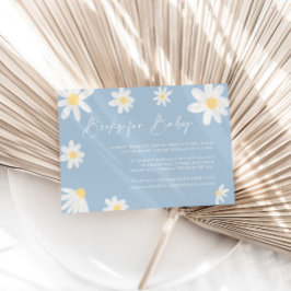 Boeken voor Baby Kaart Daisy Dusty Blue Notitiekaartje