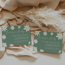 Boeken voor Baby Kaart Daisy Sage Green Notitiekaartje