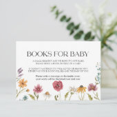 Boeken voor Baby Kaart Floral (Staand voorkant)