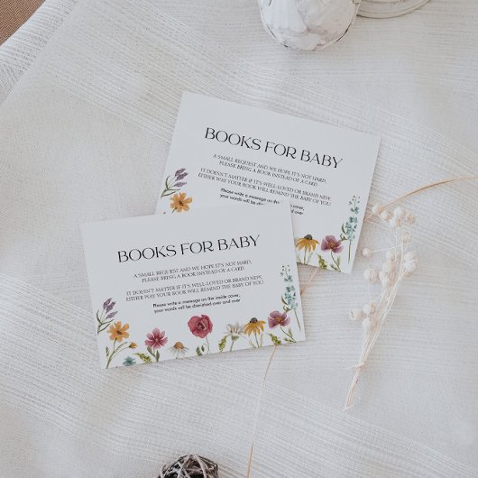 Boeken voor Baby Kaart Floral Notitiekaartje