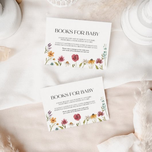 Boeken voor Baby Kaart Floral Notitiekaartje
