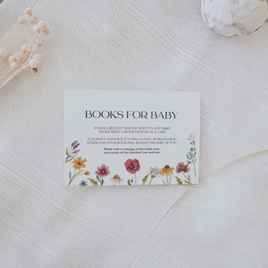 Boeken voor Baby Kaart Floral Notitiekaartje