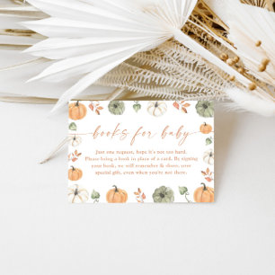 Boeken voor Baby Kaart Herfst Pompoen Baby Showe