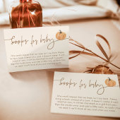 Boeken voor Baby Kaart | Herfst pompoen Baby showe