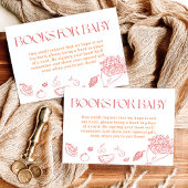 Boeken voor Baby Kaart, lokaal geteeld Baby shower Kaart