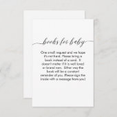 Boeken voor Baby Kaart Modern Minimalistisch Eenvo (Voorkant / Achterkant)