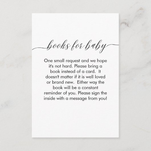 Boeken voor Baby Kaart Modern Minimalistisch Eenvo (Voorkant)