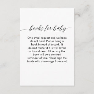 Boeken voor Baby Kaart Modern Minimalistisch Eenvo