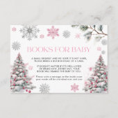 Boeken voor Baby Kaart Pink Winter Wonderland (Voorkant)