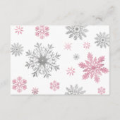 Boeken voor Baby Kaart Pink Winter Wonderland (Achterkant)
