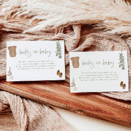 Boeken voor Baby Kaart | Sage Green Boy Baby showe