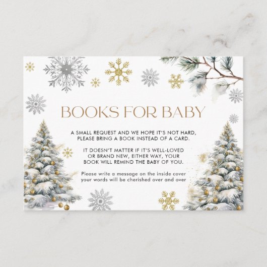 Boeken voor Baby Kaart Winter Wonderland (Voorkant)