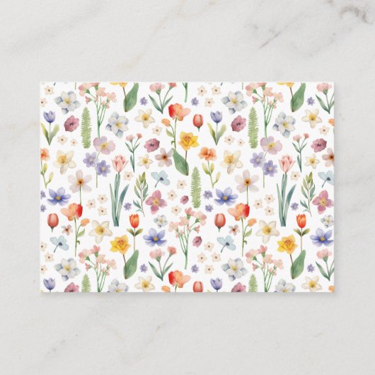 Boeken voor Baby Kaart – Woodland Hedgehog & Flora (Achterkant)