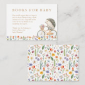 Boeken voor Baby Kaart – Woodland Hedgehog & Flora (Voorkant / Achterkant)