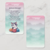 Boeken voor Baby Kitten Baby shower Enclosure Kaar Informatiekaartje (Voorkant / Achterkant)