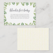 Boeken voor baby leafy Baby shower Insert Kaart (Voorkant / Achterkant)