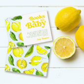 Boeken voor Baby Lemon Retro Baby shower Informatiekaartje