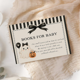 Boeken voor Baby Lieve Geest Halloween Baby Shower Visitekaartje