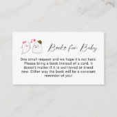 Boeken voor Baby Little Boo Herfst Baby shower QR  Informatiekaartje (Voorkant)