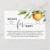 Boeken voor Baby Little Cutie Baby shower Informatiekaartje (Voorkant)